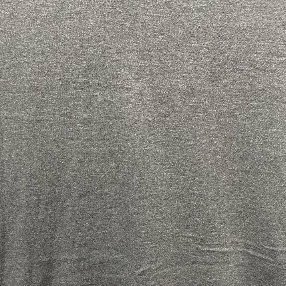 blank dark grey Hanes Beefy long sleeve crewneck casual fall winter work shirt - Picture 2 of 4